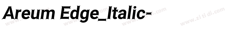 Areum Edge_Italic字体转换 Areum Edge_Italic字体转换